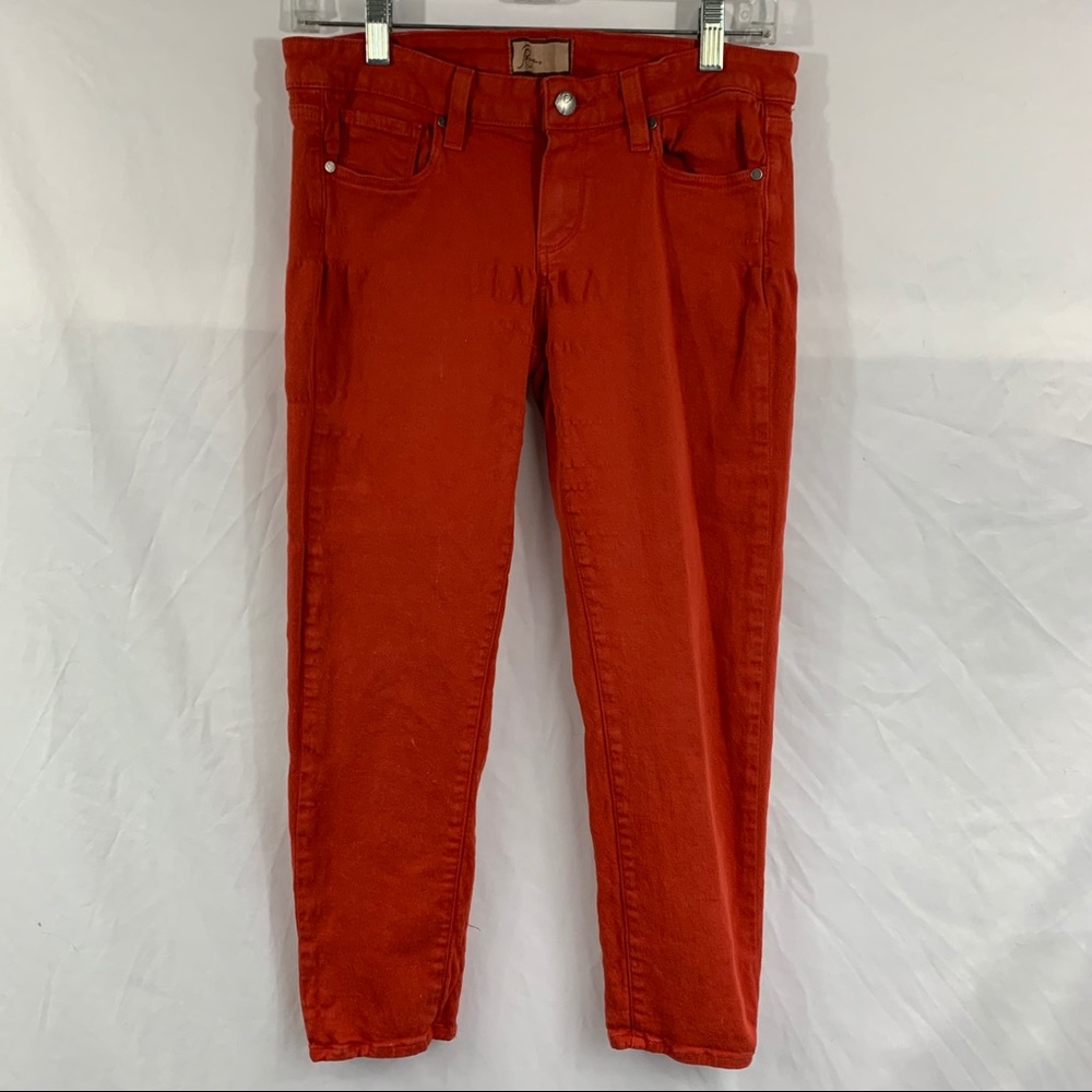 Paige Denim Roxie Capri Coral/Orange Jeans
